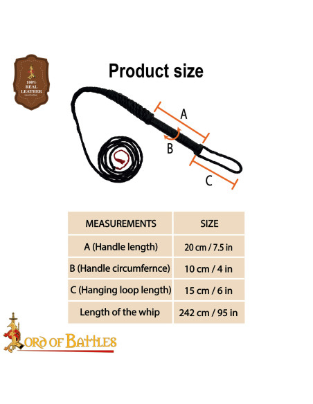 Fasce medievale in cuoio nero...