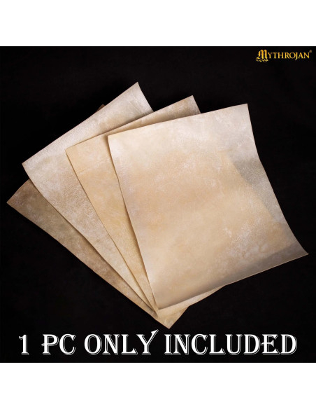 Foglio pergamena medievale in pelle...