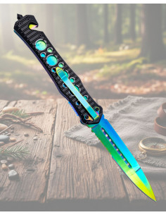 Coltello di salvataggio Third Rainbow, lama 10,9 cm.