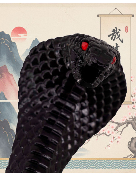 Katana decorativa impugnatura Cobra Nera