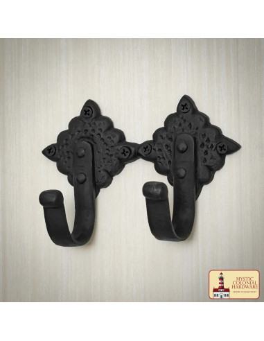 Supporto doppio rustico da parete (13,9 x 5 cm.)