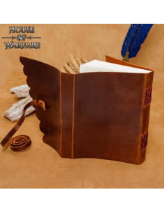 Diario medieval copertina e chiusura con corde in pelle 2