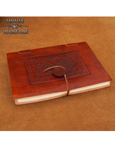 Diario medieval con copertina in pelle a design sbalzato 2
