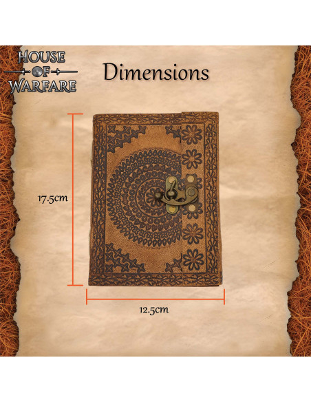 Diario medieval copertina in pelle...