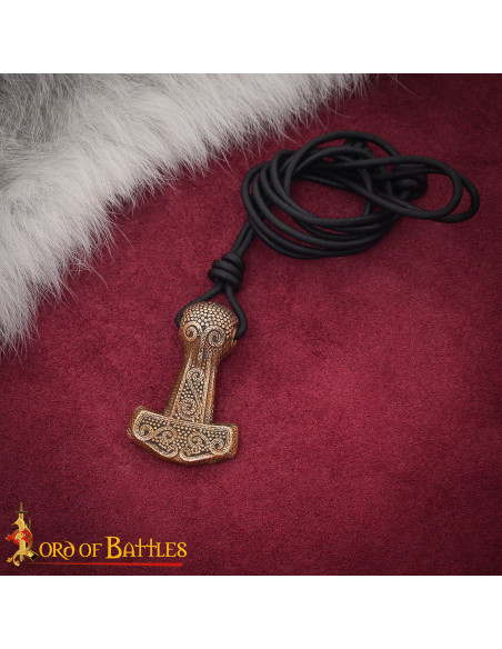 Ciondolo vichingo Mjölnir in bronzo... Ciondolo vichingo Mjölnir in bronzo...