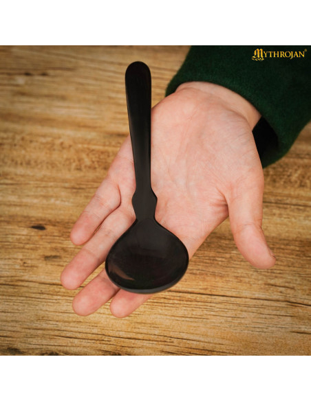 Set 2 cucchiai medievali in corno di bue Set 2 cucchiai medievali in corno di bue