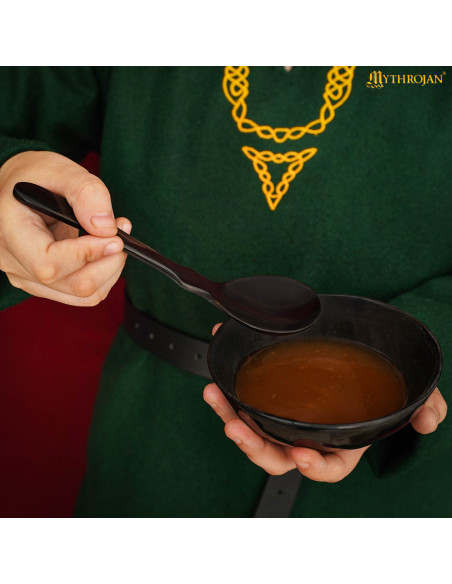 Set 2 cucchiai medievali in corno di bue Set 2 cucchiai medievali in corno di bue