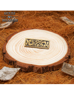 Piastra decorativa vichinga in ottone, per cinture