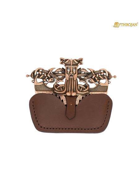 Pettine vichingo in ottone con fodera... Pettine vichingo in ottone con fodera...