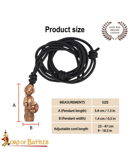 Ciondolo vichingo medieval dama...