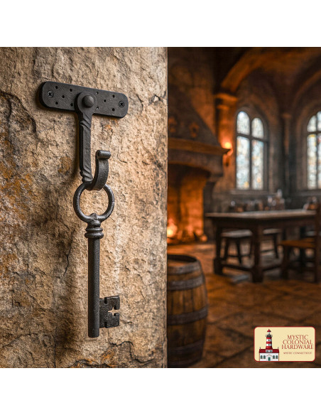 Supporto rustico da parete forgiato a...