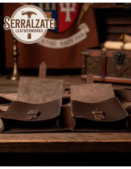 Borsa da cintura medievale DuoPouch... Borsa da cintura medievale DuoPouch...