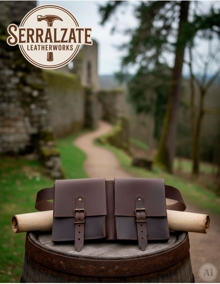 Borsa da cintura medievale DuoPouch... Borsa da cintura medievale DuoPouch...