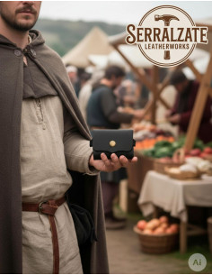 Borsa portamonete e porta carte in nero per ricostruttori 2