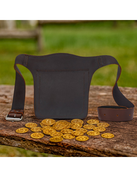 Borsa a tracolla in pelle marrone... Borsa a tracolla in pelle marrone...