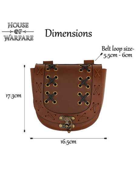 Borsa medievale con lacci per... Borsa medievale con lacci per...