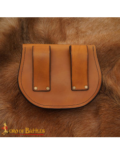 Borsa medievale per cintura con design celtico sbalzato,... 2