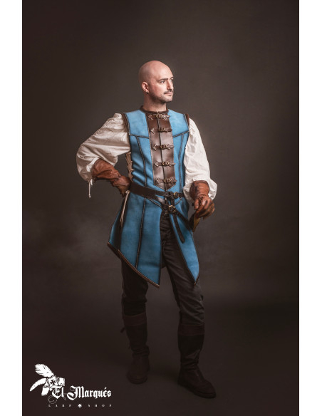 Cotta medievale lunga da uomo, pelle... Cotta medievale lunga da uomo, pelle...
