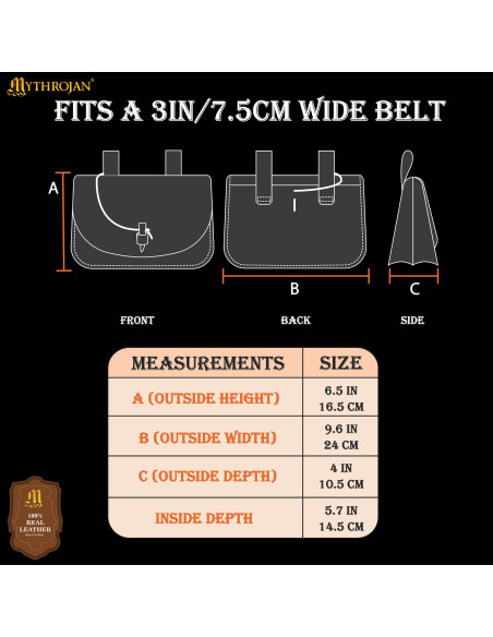 Borsa medievale per cintura con...