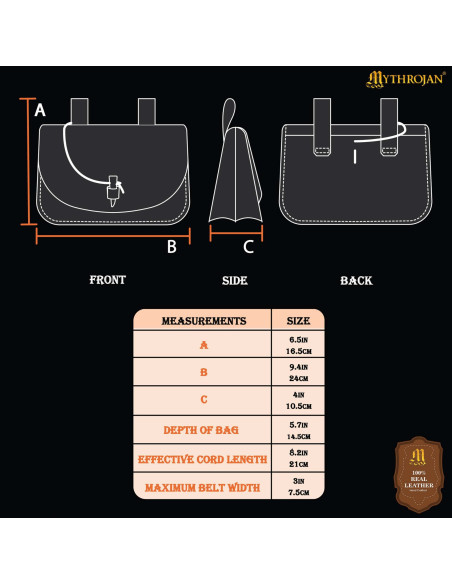 Borsa medievale per cintura con...