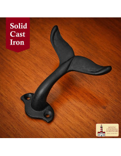 Appendiabiti con gancio coda di balena (8,6 x 8 cm.)