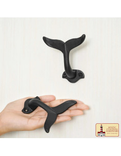 Appendiabiti con gancio coda di balena (8,6 x 8 cm.) 2