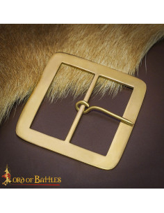 Fibbia medievale in ottone per cintura (7 cm)