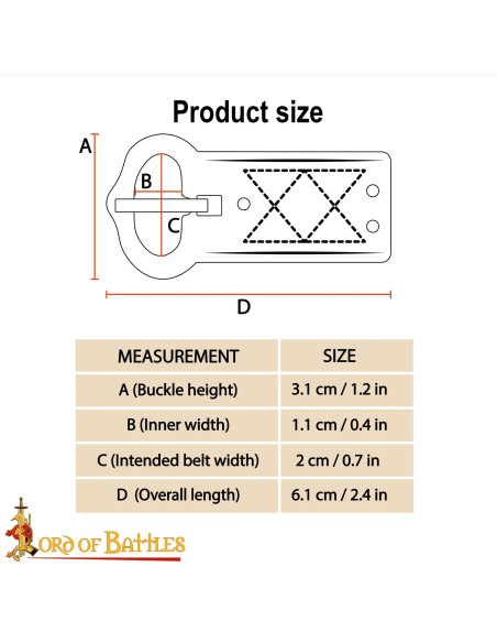 Fibbia geometrica Basso Medioevo,...