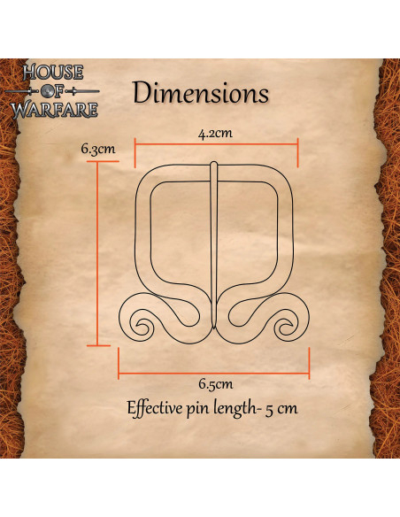 Fibbia medievale rustica forgiata...