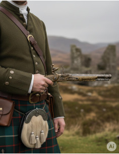 Pistola a pietra focaia, Scozia 1760 2