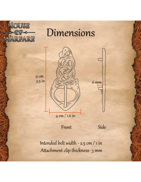 Fibbia a nodo serpente per cintura...