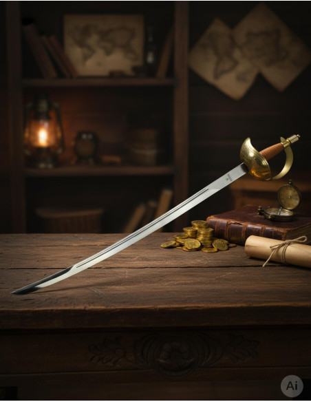 Spada Pirata con Pomo Fuso Forgiata a... Spada Pirata con Pomo Fuso Forgiata a...