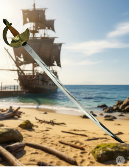 Spada Pirata con Pomo Fuso Forgiata a... Spada Pirata con Pomo Fuso Forgiata a...