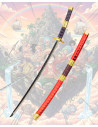 Mini katana con supporto Sandai Kitetsu di Zoro, One Piece