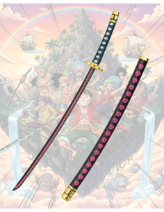 Mini katana con stand Shushui di Zoro, One Piece