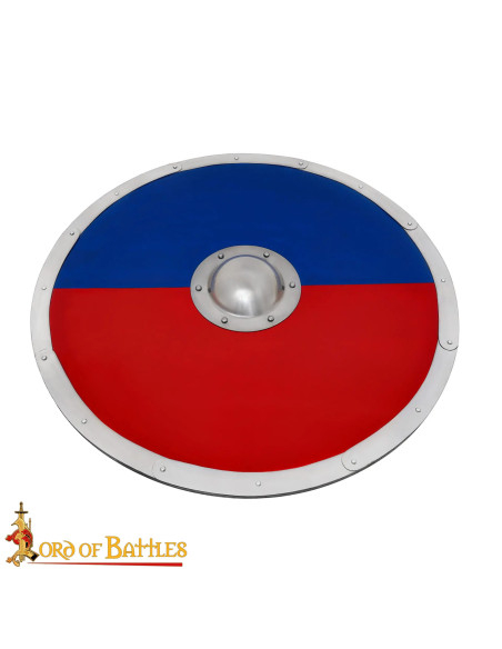 Scudo anglosassone bicolore rosso-blu... Scudo anglosassone bicolore rosso-blu...