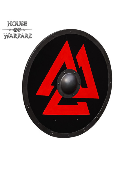 Scudo vichingo rotondo in legno...