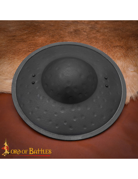 Brocche medievale in acciaio nera,...