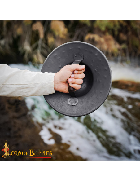 Brocche medievale in acciaio nera,...