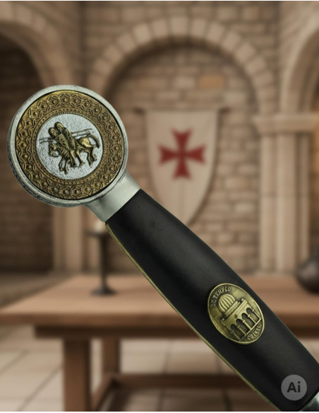 Spada templare decorata