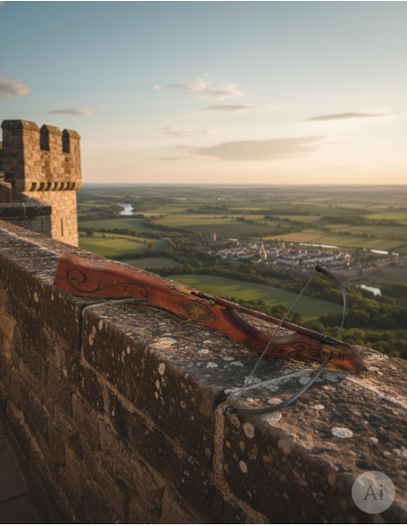 Balestra medievale testa di cervo, 60...