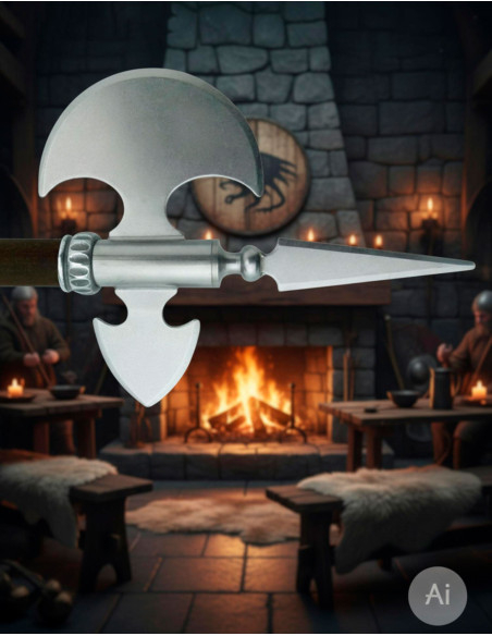 Ascia medievale rustica, 61 cm.