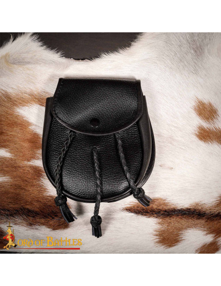 Borsello medievale in pelle con...