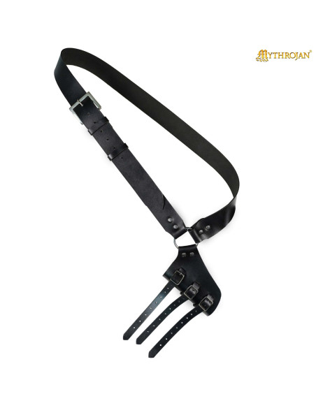 Fodero medieval in pelle nera per...