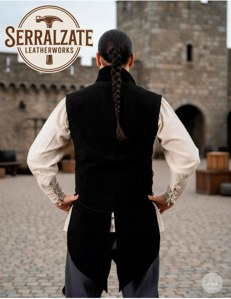 Gilet medievale regolabile Arturo in...