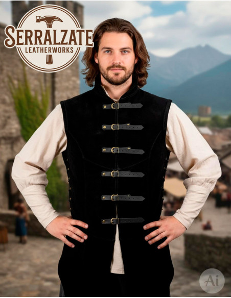 Gilet medievale regolabile Arturo in...