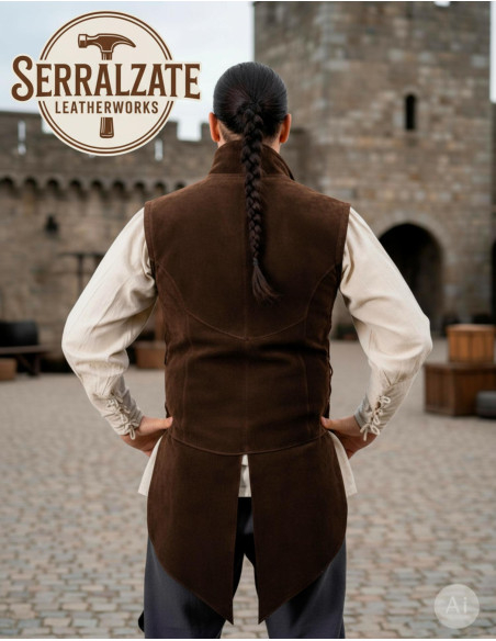 Gilet medievale regolabile Arturo in...