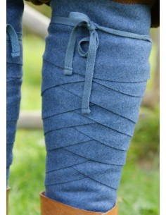 Winingas Vikinghe di Lana Blu per Abbigliamento Storico 2