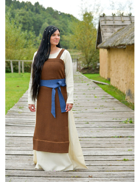 Cintura vichinga in lana blu per...