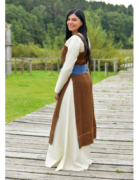 Cintura vichinga in lana blu per...